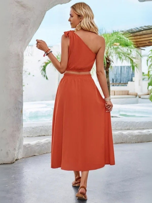 Ropa de moda, Outfit mujer, conjuntos frescos, conjuntos cortos, conjuntos comodos, conjuntos casuales, conjuntos, conjunto mujer, Conjunto de falda y blusa, conjunto con falda