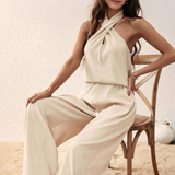 Ropa de moda, Outfit mujer, conjuntos frescos,  conjuntos de pantalón, conjuntos comodos, conjuntos casuales,  conjuntos,  conjunto mujer,  Conjunto de pantalón y chaleco, conjunto corto,  conjunto con pantalón largo,  conjunto de pantalon marfil, 