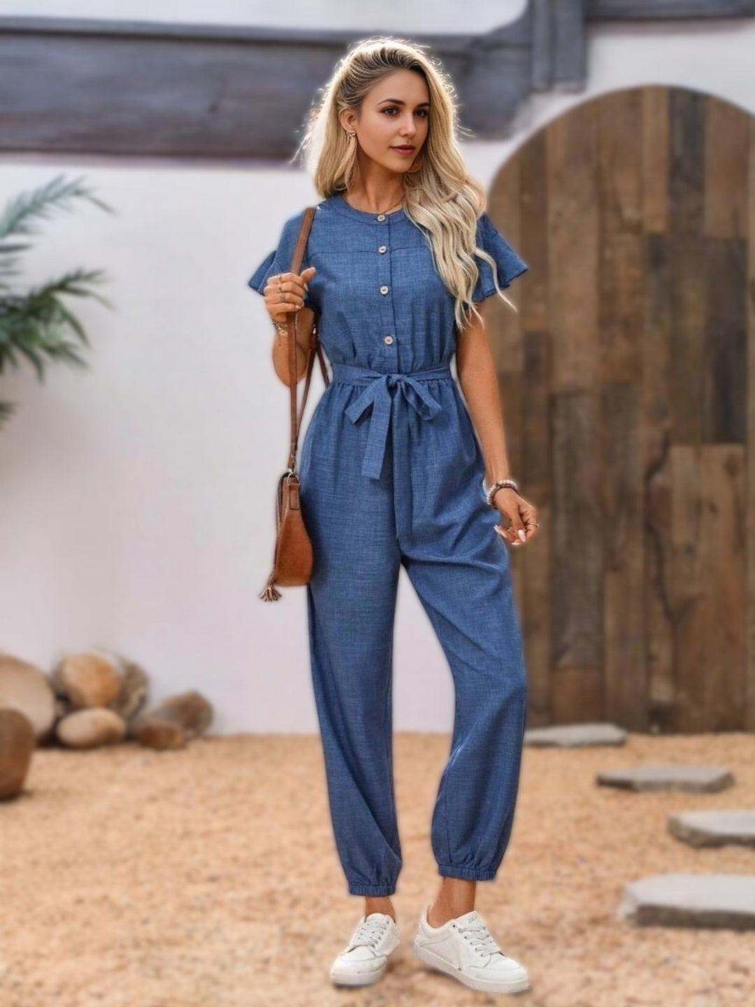 Enterizo Denim Enterizo Mezclilla Enterizo Jean Con Camisa Ropa