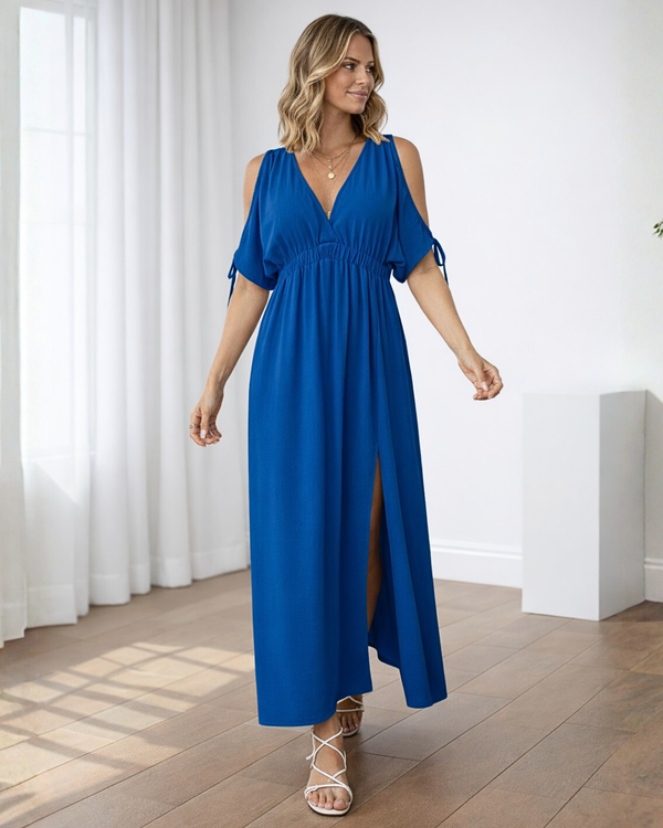 Vestidos mujer, atributo, atributo.co, Vestidos elegantes, Vestidos largo, Vestidos casuales, vestidos, Vestido largo, Vestido, Ropa de moda, Outfit mujer, vestido, vestido largo, vestido azul