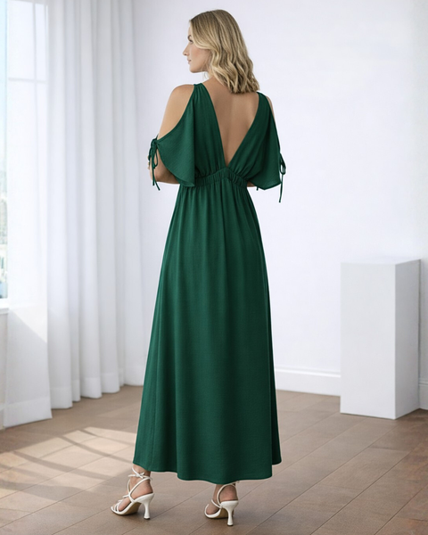 Vestidos mujer, atributo, atributo.co, Vestidos elegantes, Vestidos largo, Vestidos casuales, vestidos, Vestido largo, Vestido, Ropa de moda, Outfit mujer, vestido, vestido largo, vestido verde