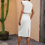 Ropa de moda Outfit mujer, conjuntos frescos, conjuntos cortos, conjuntos comodos, conjuntos casuales, Conjuntos, Conjunto Mujer, Conjunto Corto, conjunto con falda, Conjunto de falda y blusa, Conjunto de falda y blusa Blanco, conjunto Blanco,