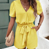 Ropa de moda,  Outfit mujer,  Enterizos Largos, Enterizos frescos, Enterizos elegantes, Enterizos cómodos, Enterizos casuales, Enterizos bonitos, Enterizos, Enterizo mujer, enterizos cortos, enterizos amarillos,