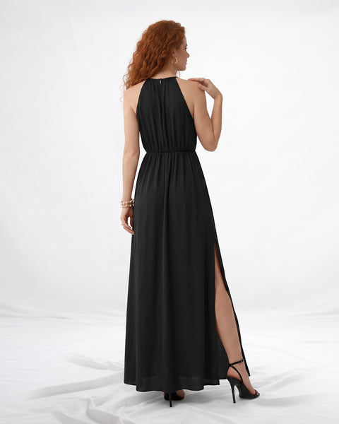 Vestidos mujer, atributo, atributo.co, Vestidos elegantes, Vestidos largo, Vestidos casuales, vestidos, Vestido largo, Vestido, Ropa de moda, Outfit mujer, vestido negro, vestido largo negro