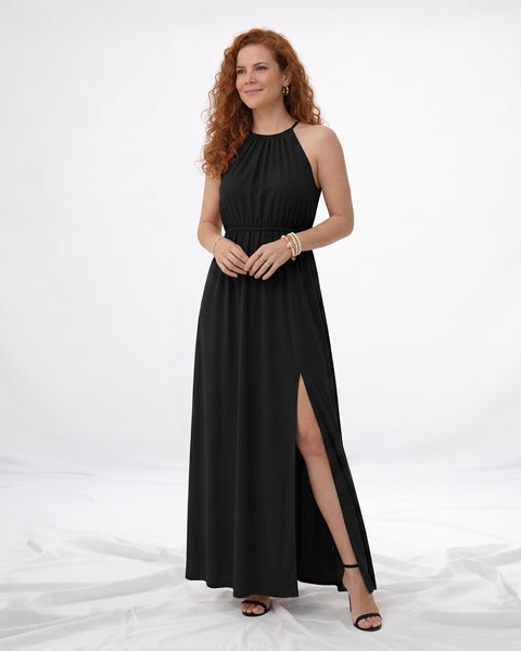 Vestidos mujer, atributo, atributo.co, Vestidos elegantes, Vestidos largo, Vestidos casuales, vestidos, Vestido largo, Vestido, Ropa de moda, Outfit mujer, vestido negro, vestido largo negro