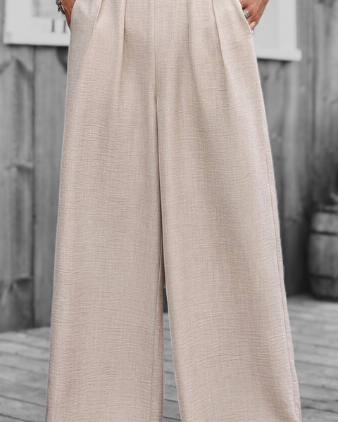 Pantalon largo, pantalón pierna ancha, pantalones comodos, pantalones frescos, pantalones casuales,  
pantalones crema, pantalones beige, 