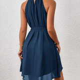 Vestidos mujer, atributo, atributo.co, Vestidos elegantes, Vestidos corto, Vestidos casuales, vestidos, Vestido corto, Vestido, Ropa de moda, Outfit mujer, vestido azul, vestido corto azul