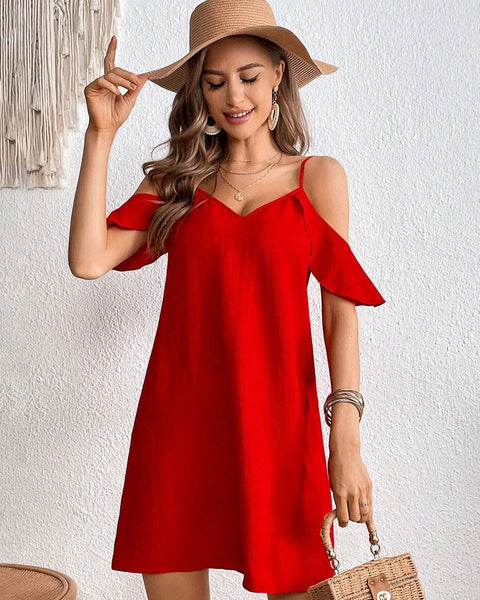 Vestidos mujer, atributo, atributo.co, Vestidos elegantes, Vestidos corto, Vestidos casuales, vestidos, Vestido corto, Vestido, Ropa de moda, Outfit mujer, vestido rojo, vestido corto rojo