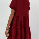 Vestidos mujer, atributo, atributo.co, Vestidos elegantes, Vestidos corto, Vestidos casuales, vestidos, Vestido corto, Vestido, Ropa de moda, Outfit mujer, vestido rojo, vestido corto rojo