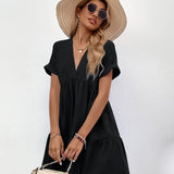 Vestidos mujer, atributo, atributo.co, Vestidos elegantes, Vestidos corto, Vestidos casuales, vestidos, Vestido corto, Vestido, Ropa de moda, Outfit mujer, vestido negro, vestido corto negro