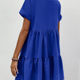 Vestidos mujer, atributo, atributo.co, Vestidos elegantes, Vestidos corto, Vestidos casuales, vestidos, Vestido corto, Vestido, Ropa de moda, Outfit mujer, vestido azul, vestido corto azul