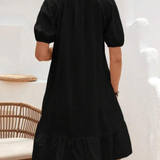 Vestidos mujer, atributo, atributo.co, Vestidos elegantes, Vestidos corto, Vestidos casuales, vestidos, Vestido corto, Vestido, Ropa de moda, Outfit mujer, vestido, vestido corto negro, vestido negro