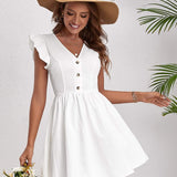 Vestidos mujer, atributo, atributo.co, Vestidos elegantes, Vestidos corto, Vestidos casuales, vestidos, Vestido corto, Vestido, Ropa de moda, Outfit mujer, vestido blanco, vestido corto blanco