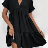 Vestidos mujer, atributo, atributo.co, Vestidos elegantes, Vestidos corto, Vestidos casuales, vestidos, Vestido corto, Vestido, Ropa de moda, Outfit mujer, vestido negro, vestido corto negro