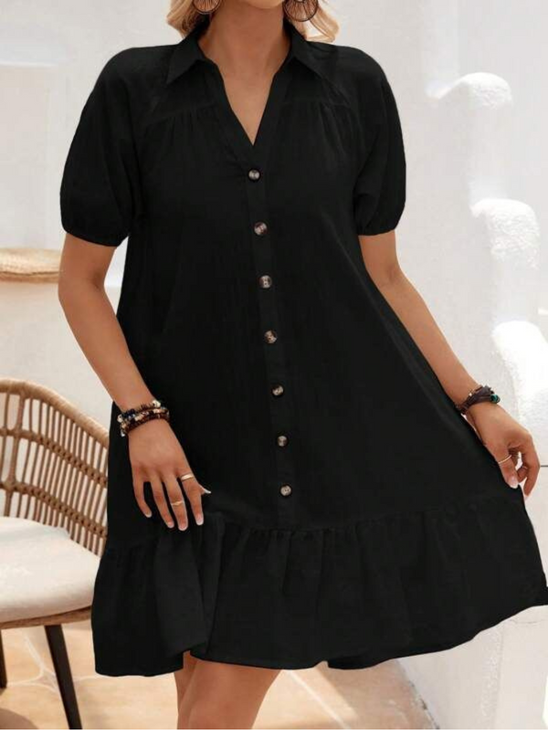 Vestidos mujer, atributo, atributo.co, Vestidos elegantes, Vestidos corto, Vestidos casuales, vestidos, Vestido corto, Vestido, Ropa de moda, Outfit mujer, vestido, vestido corto negro, vestido negro