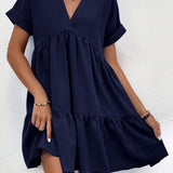 Vestidos mujer, atributo, atributo.co, Vestidos elegantes, Vestidos corto, Vestidos casuales, vestidos, Vestido corto, Vestido, Ropa de moda, Outfit mujer, vestido azul, vestido corto azul