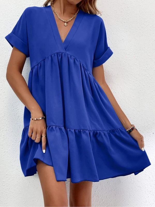 Vestidos mujer, atributo, atributo.co, Vestidos elegantes, Vestidos corto, Vestidos casuales, vestidos, Vestido corto, Vestido, Ropa de moda, Outfit mujer, vestido azul, vestido corto azul