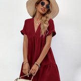 Vestidos mujer, atributo, atributo.co, Vestidos elegantes, Vestidos corto, Vestidos casuales, vestidos, Vestido corto, Vestido, Ropa de moda, Outfit mujer, vestido rojo, vestido corto rojo