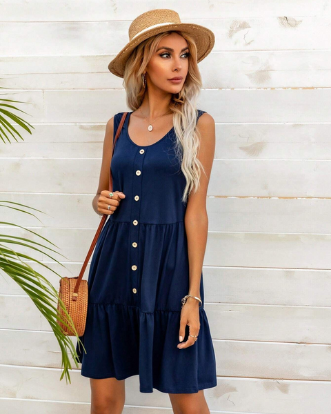 Vestidos mujer, atributo, atributo.co, Vestidos elegantes, Vestidos corto, Vestidos casuales, vestidos, Vestido corto, Vestido, Ropa de moda, Outfit mujer, vestido azul, vestido corto azul