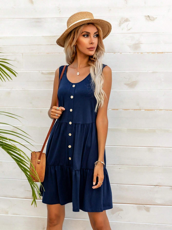 Vestidos mujer, atributo, atributo.co, Vestidos elegantes, Vestidos corto, Vestidos casuales, vestidos, Vestido corto, Vestido, Ropa de moda, Outfit mujer, vestido azul, vestido corto azul