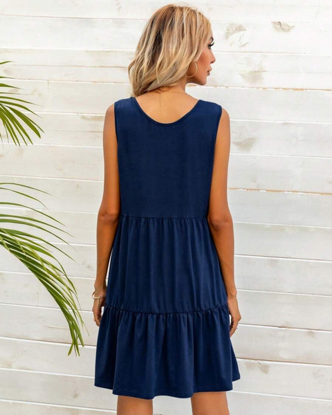 Vestidos mujer, atributo, atributo.co, Vestidos elegantes, Vestidos corto, Vestidos casuales, vestidos, Vestido corto, Vestido, Ropa de moda, Outfit mujer, vestido azul, vestido corto azul