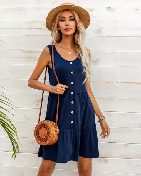 Vestidos mujer, atributo, atributo.co, Vestidos elegantes, Vestidos corto, Vestidos casuales, vestidos, Vestido corto, Vestido, Ropa de moda, Outfit mujer, vestido azul, vestido corto azul