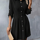 Vestidos mujer, atributo, atributo.co, Vestidos elegantes, Vestidos corto, Vestidos casuales, vestidos, Vestido corto, Vestido, Ropa de moda, Outfit mujer, vestido negro, vestido corto negro