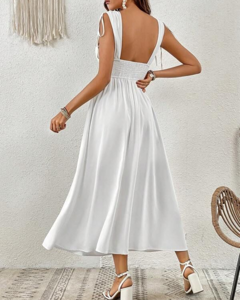 Vestidos mujer, atributo, atributo.co, Vestidos elegantes, Vestidos largo, Vestidos casuales, vestidos, Vestido largo, Vestido, Ropa de moda, Outfit mujer, vestido largo blanco, vestido blanco