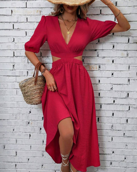 Vestidos mujer, atributo, atributo.co, Vestidos elegantes, Vestidos largo, Vestidos casuales, vestidos, Vestido largo, Vestido, Ropa de moda, Outfit mujer, vestido rojo, vestido largo rojo
