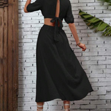Vestidos mujer, atributo, atributo.co, Vestidos elegantes, Vestidos largo, Vestidos casuales, vestidos, Vestido largo, Vestido, Ropa de moda, Outfit mujer, vestido negro, vestido largo negro