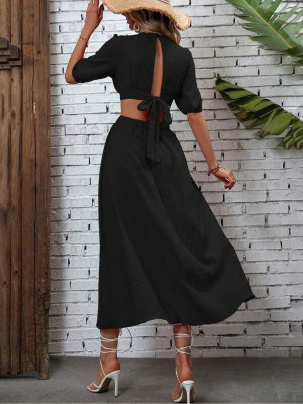 Vestidos mujer, atributo, atributo.co, Vestidos elegantes, Vestidos largo, Vestidos casuales, vestidos, Vestido largo, Vestido, Ropa de moda, Outfit mujer, vestido negro, vestido largo negro