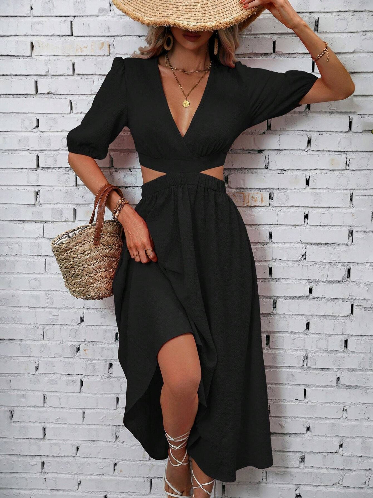 Vestidos mujer, atributo, atributo.co, Vestidos elegantes, Vestidos largo, Vestidos casuales, vestidos, Vestido largo, Vestido, Ropa de moda, Outfit mujer, vestido negro, vestido largo negro