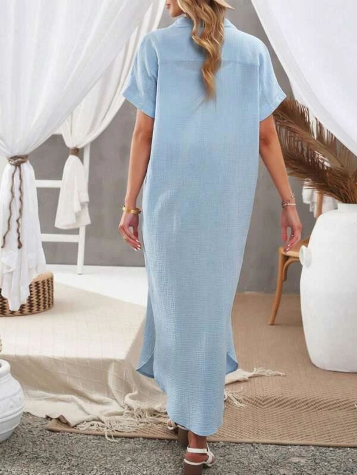Vestidos mujer, atributo, atributo.co, Vestidos elegantes, Vestidos largo, Vestidos casuales, vestidos, Vestido largo, Vestido, Ropa de moda, Outfit mujer, vestido azul, vestido largo azul