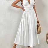 Vestidos mujer, atributo, atributo.co, Vestidos elegantes, Vestidos largo, Vestidos casuales, vestidos, Vestido largo, Vestido, Ropa de moda, Outfit mujer, vestido largo blanco, vestido blanco