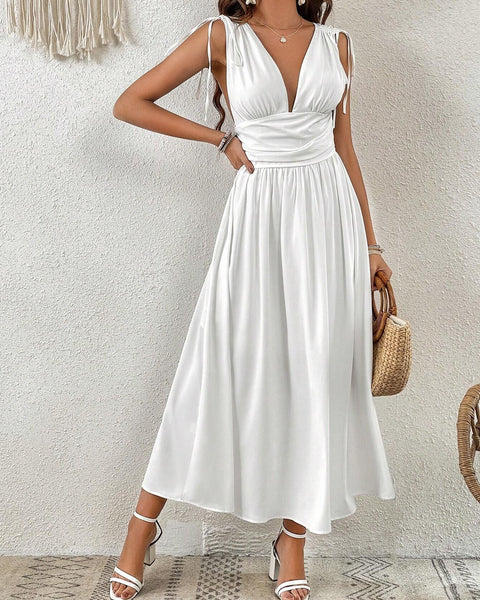 Vestidos mujer, atributo, atributo.co, Vestidos elegantes, Vestidos largo, Vestidos casuales, vestidos, Vestido largo, Vestido, Ropa de moda, Outfit mujer, vestido largo blanco, vestido blanco
