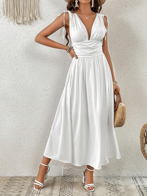Vestidos mujer, atributo, atributo.co, Vestidos elegantes, Vestidos largo, Vestidos casuales, vestidos, Vestido largo, Vestido, Ropa de moda, Outfit mujer, vestido largo blanco, vestido blanco