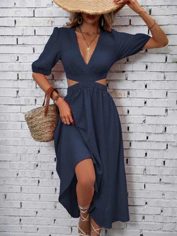Vestidos mujer, atributo, atributo.co, Vestidos elegantes, Vestidos largo, Vestidos casuales, vestidos, Vestido largo, Vestido, Ropa de moda, Outfit mujer, vestido azul, vestido largo azul