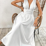 Vestidos mujer, atributo, atributo.co, Vestidos elegantes, Vestidos largo, Vestidos casuales, vestidos, Vestido largo, Vestido, Ropa de moda, Outfit mujer, vestido largo blanco, vestido blanco