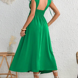 Vestidos mujer, atributo, atributo.co, Vestidos elegantes, Vestidos largo, Vestidos casuales, vestidos, Vestido largo, Vestido, Ropa de moda, Outfit mujer, vestido largo verde, vestido verde