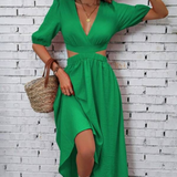 Vestidos mujer, atributo, atributo.co, Vestidos elegantes, Vestidos largo, Vestidos casuales, vestidos, Vestido largo, Vestido, Ropa de moda, Outfit mujer, vestido verde, vestido largo verde