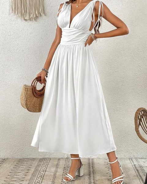 Vestidos mujer, atributo, atributo.co, Vestidos elegantes, Vestidos largo, Vestidos casuales, vestidos, Vestido largo, Vestido, Ropa de moda, Outfit mujer, vestido largo blanco, vestido blanco