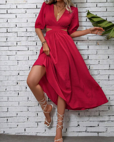 Vestidos mujer, atributo, atributo.co, Vestidos elegantes, Vestidos largo, Vestidos casuales, vestidos, Vestido largo, Vestido, Ropa de moda, Outfit mujer, vestido rojo, vestido largo rojo