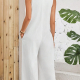 Ropa de moda,  Outfit mujer,  Enterizos Largos, Enterizos frescos, Enterizos elegantes, Enterizos cómodos, Enterizos casuales, Enterizos bonitos, Enterizos, Enterizo mujer, Enterizo largo, enterizos versatiles,  Enterizos largos unicolor, enterizos largos blancos,