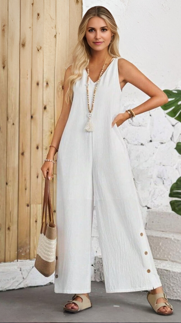 Ropa de moda,  Outfit mujer,  Enterizos Largos, Enterizos frescos, Enterizos elegantes, Enterizos cómodos, Enterizos casuales, Enterizos bonitos, Enterizos, Enterizo mujer, Enterizo largo, enterizos versatiles,  Enterizos largos unicolor, enterizos largos blancos,
