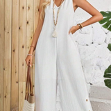 Ropa de moda,  Outfit mujer,  Enterizos Largos, Enterizos frescos, Enterizos elegantes, Enterizos cómodos, Enterizos casuales, Enterizos bonitos, Enterizos, Enterizo mujer, Enterizo largo, enterizos versatiles,  Enterizos largos unicolor, enterizos largos blancos,
