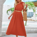 Ropa de moda, Outfit mujer, conjuntos frescos, conjuntos cortos, conjuntos comodos, conjuntos casuales, conjuntos, conjunto mujer, Conjunto de falda y blusa, conjunto con falda