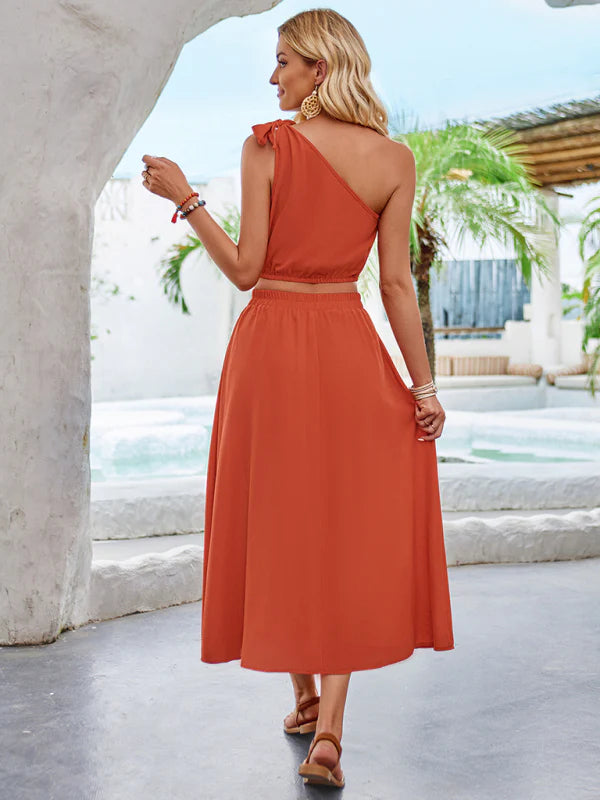Ropa de moda, Outfit mujer, conjuntos frescos, conjuntos cortos, conjuntos comodos, conjuntos casuales, conjuntos, conjunto mujer, Conjunto de falda y blusa, conjunto con falda