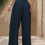 Pantalon largo, pantalón pierna ancha, pantalones comodos, pantalones frescos, pantalones casuales, pantalon azul, pantalones azules