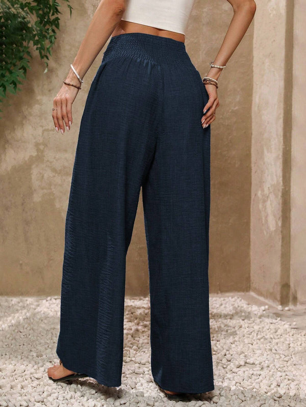 Pantalon largo, pantalón pierna ancha, pantalones comodos, pantalones frescos, pantalones casuales, pantalon azul, pantalones azules