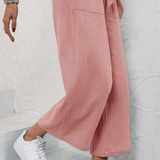 Pantalon largo, pantalón pierna ancha, pantalones comodos, pantalones frescos, pantalones casuales, pantalones guayaba, pantalones rosados, 